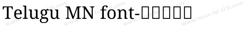 Telugu MN font字体转换